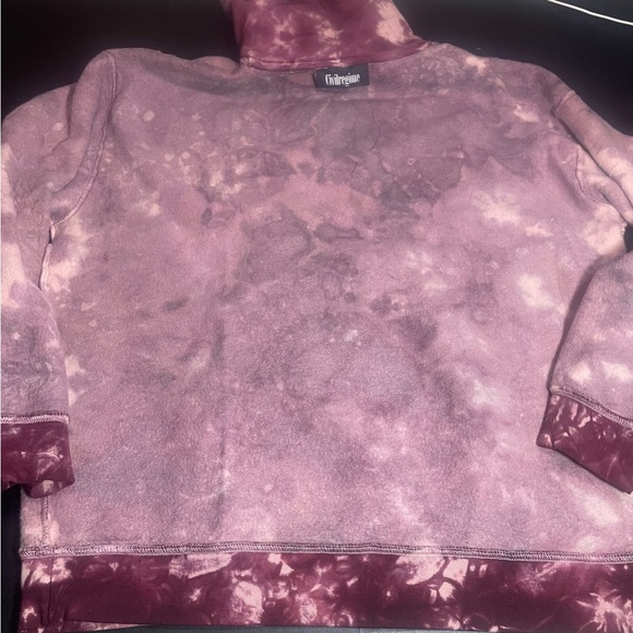 BNWT CIVIL REGIME CRANBERRY MARBLE WASH LARGE MENS UNISEX TIE DYE HOODIE - Picture 7 of 16